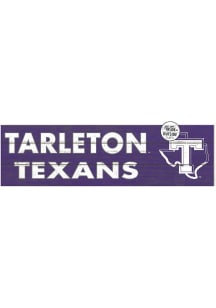 KH Sports Fan Tarleton State Texans 35x10 Indoor Outdoor Colored Logo Sign
