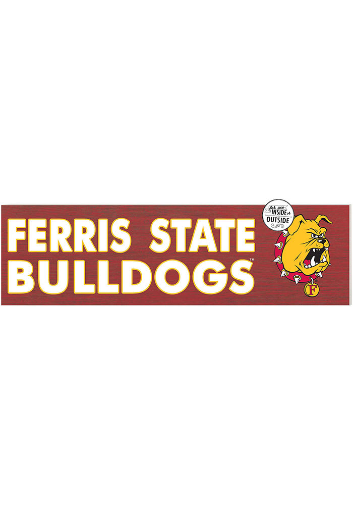 KH Sports Fan Ferris State Bulldogs 35x10 Indoor Outdoor Colored Logo Sign