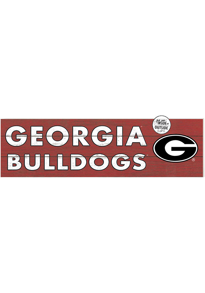 KH Sports Fan Georgia Bulldogs 35x10 Indoor Outdoor Colored Logo Sign