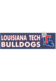 KH Sports Fan Louisiana Tech Bulldogs 35x10 Indoor Outdoor Colored Logo Sign