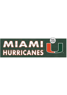 KH Sports Fan Miami Hurricanes 35x10 Indoor Outdoor Colored Logo Sign