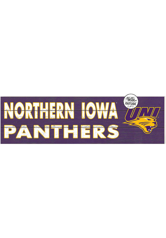 KH Sports Fan Northern Iowa Panthers 35x10 Indoor Outdoor Colored Logo Sign