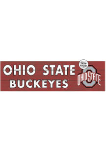 KH Sports Fan Ohio State Buckeyes 35x10 Indoor Outdoor Colored Logo Sign