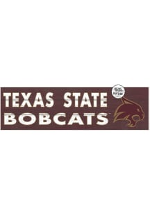 KH Sports Fan Texas State Bobcats 35x10 Indoor Outdoor Colored Logo Sign