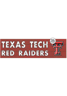 KH Sports Fan Texas Tech Red Raiders 35x10 Indoor Outdoor Colored Logo Sign