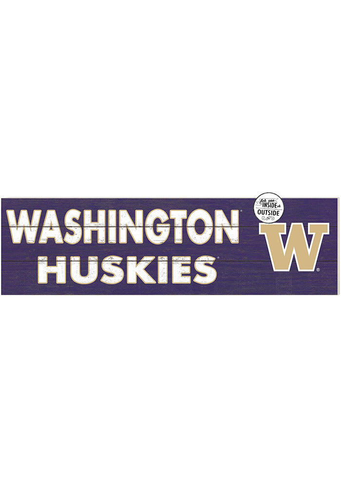 KH Sports Fan Washington Huskies 35x10 Indoor Outdoor Colored Logo Sign