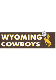 KH Sports Fan Wyoming Cowboys 35x10 Indoor Outdoor Colored Logo Sign