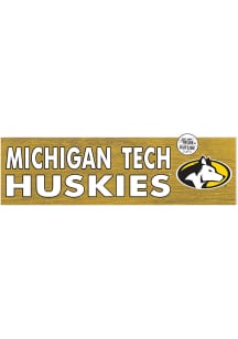 KH Sports Fan Michigan Tech Huskies 35x10 Indoor Outdoor Colored Logo Sign