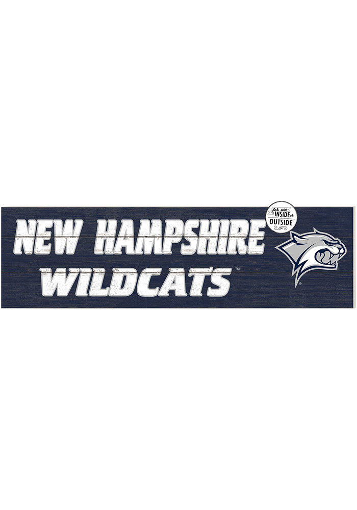 KH Sports Fan New Hampshire Wildcats 35x10 Indoor Outdoor Colored Logo Sign