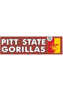 KH Sports Fan Pitt State Gorillas 35x10 Indoor Outdoor Colored Logo Sign