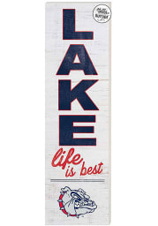 KH Sports Fan Gonzaga Bulldogs 35x10 Lake Life is Best Indoor Outdoor Sign