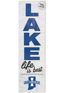 KH Sports Fan Indiana State Sycamores 35x10 Lake Life is Best Indoor Outdoor Sign