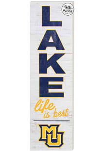 KH Sports Fan Marquette Golden Eagles 35x10 Lake Life is Best Indoor Outdoor Sign