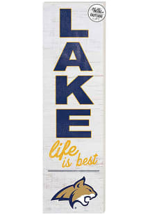 KH Sports Fan Montana State Bobcats 35x10 Lake Life is Best Indoor Outdoor Sign
