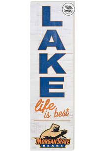 KH Sports Fan Morgan State Bears 35x10 Lake Life is Best Indoor Outdoor Sign