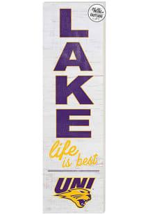 KH Sports Fan Northern Iowa Panthers 35x10 Lake Life is Best Indoor Outdoor Sign