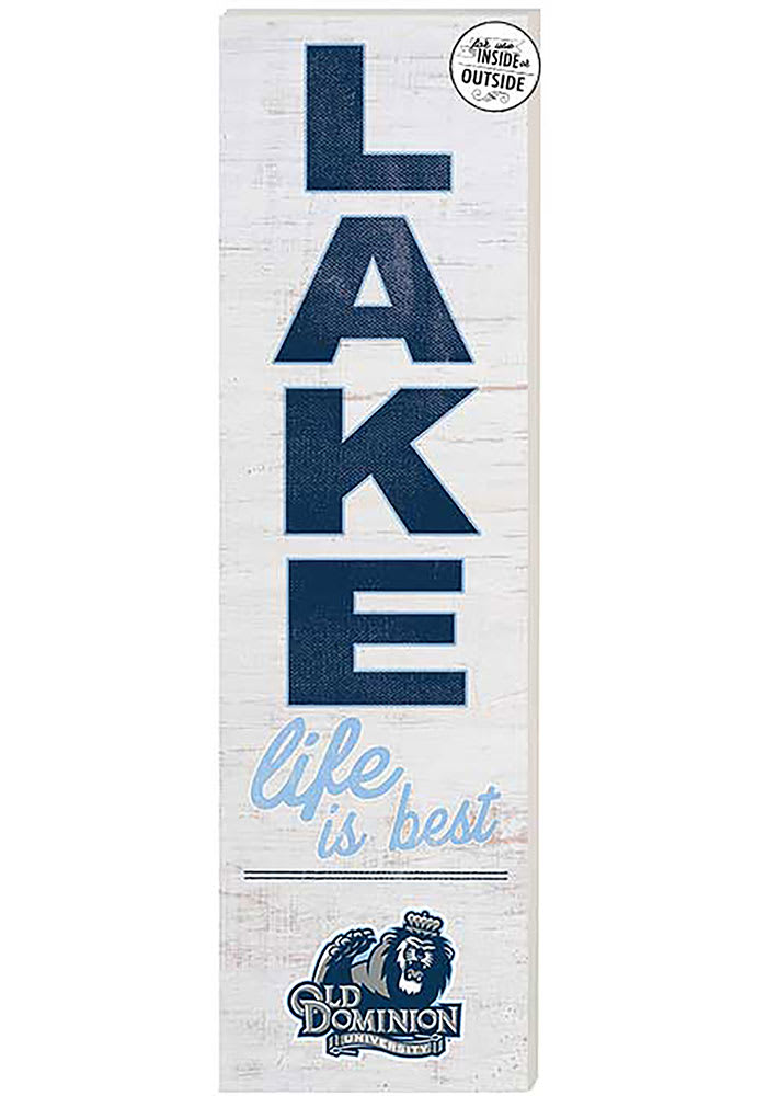 KH Sports Fan Old Dominion Monarchs 35x10 Lake Life is Best Indoor Outdoor Sign