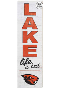 KH Sports Fan Oregon State Beavers 35x10 Lake Life is Best Indoor Outdoor Sign