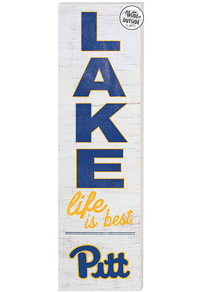KH Sports Fan Pitt Panthers 35x10 Lake Life is Best Indoor Outdoor Sign