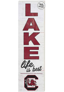 KH Sports Fan South Carolina Gamecocks 35x10 Lake Life is Best Indoor Outdoor Sign