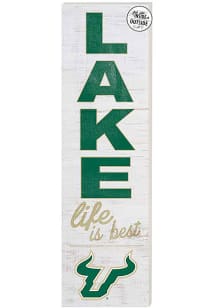 KH Sports Fan South Florida Bulls 35x10 Lake Life is Best Indoor Outdoor Sign