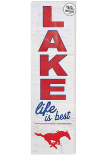 KH Sports Fan SMU Mustangs 35x10 Lake Life is Best Indoor Outdoor Sign