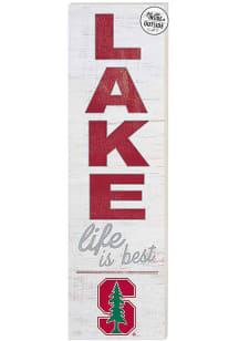 KH Sports Fan Stanford Cardinal 35x10 Lake Life is Best Indoor Outdoor Sign