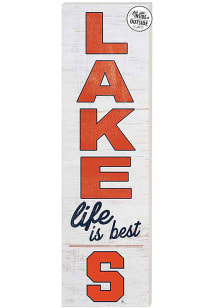KH Sports Fan Syracuse Orange 35x10 Lake Life is Best Indoor Outdoor Sign