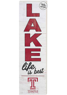 KH Sports Fan Temple Owls 35x10 Lake Life is Best Indoor Outdoor Sign