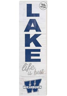 KH Sports Fan Washburn Ichabods 35x10 Lake Life is Best Indoor Outdoor Sign