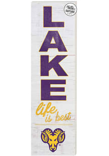 KH Sports Fan West Chester Golden Rams 35x10 Lake Life is Best Indoor Outdoor Sign