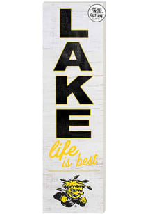 KH Sports Fan Wichita State Shockers 35x10 Lake Life is Best Indoor Outdoor Sign