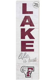 KH Sports Fan Fordham Rams 35x10 Lake Life is Best Indoor Outdoor Sign