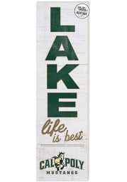 KH Sports Fan Cal Poly Mustangs 35x10 Lake Life is Best Indoor Outdoor Sign