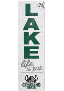KH Sports Fan Cleveland State Vikings 35x10 Lake Life is Best Indoor Outdoor Sign