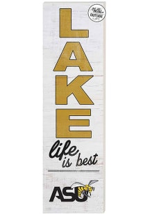 KH Sports Fan Alabama State Hornets 35x10 Lake Life is Best Indoor Outdoor Sign