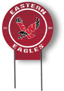Eastern Washington Eagles KH Sports Fan 20x20 Color Logo Circle Yard Sign - Red