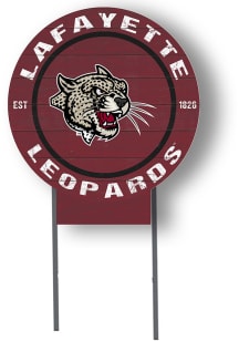 Lafayette College 20x20 Color Logo Circle Yard Sign - Red