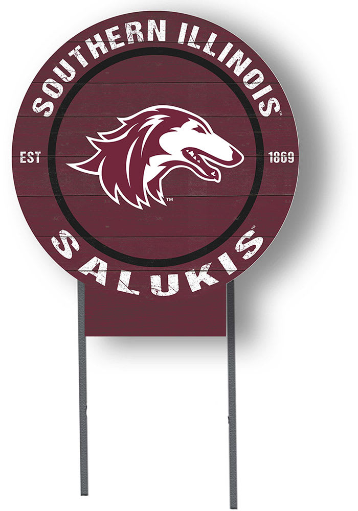 Southern Illinois Salukis 20x20 Color Logo Circle Yard Sign   15673685 1 