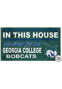 KH Sports Fan Georgia College Bobcats 20x11 Indoor Outdoor In This House Sign