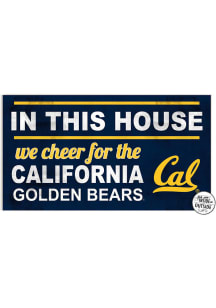KH Sports Fan Cal Golden Bears 20x11 Indoor Outdoor In This House Sign