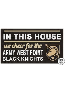 KH Sports Fan Army Black Knights 20x11 Indoor Outdoor In This House Sign