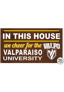 KH Sports Fan Valparaiso Beacons 20x11 Indoor Outdoor In This House Sign