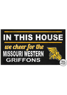 KH Sports Fan Missouri Western Griffons 20x11 Indoor Outdoor In This House Sign