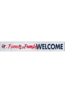 KH Sports Fan Fresno State Bulldogs 5x36 Welcome Door Plank Sign