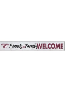 KH Sports Fan Southern Illinois Salukis 5x36 Welcome Door Plank Sign