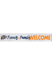 KH Sports Fan UTEP Miners 5x36 Welcome Door Plank Sign