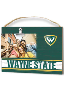 Wayne State Warriors Clip It Colored Logo Photo Picture Frame