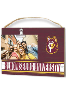 Bloomsburg University Huskies Clip It Colored Logo Photo Picture Frame