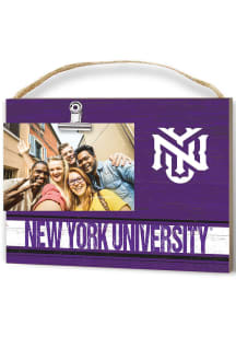 NYU Violets Clip It Colored Logo Photo Picture Frame